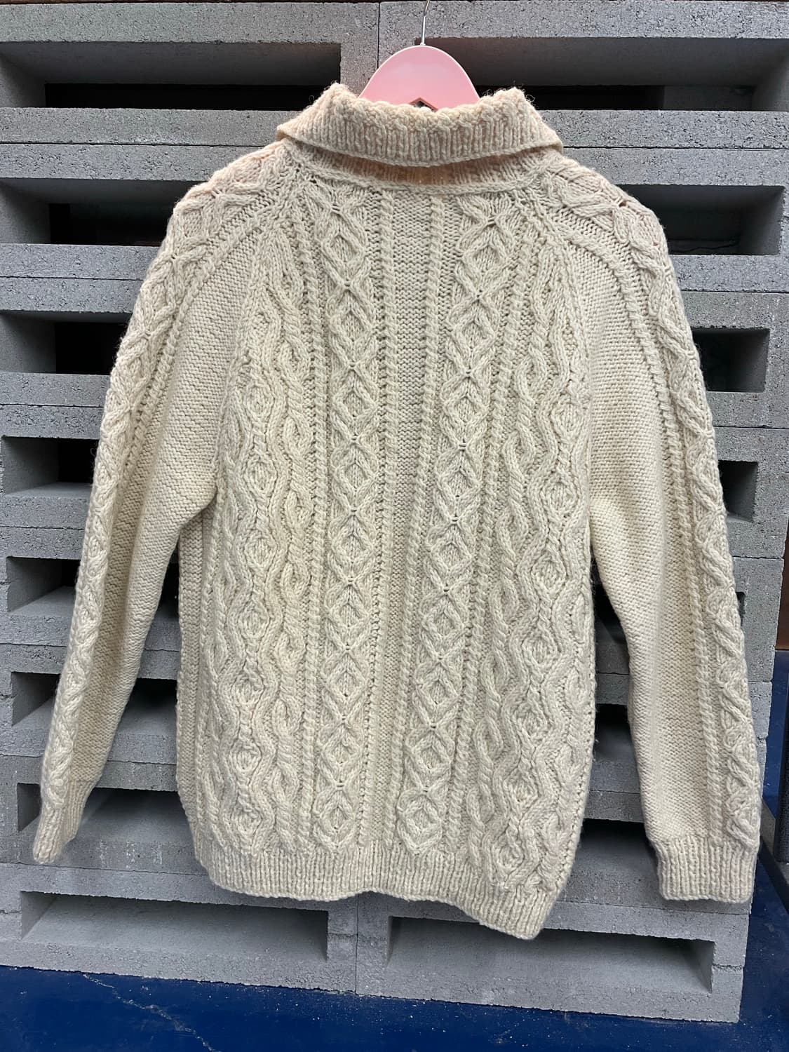 1990s Vintage 피셔맨 케이블 가디건 상품이미지7