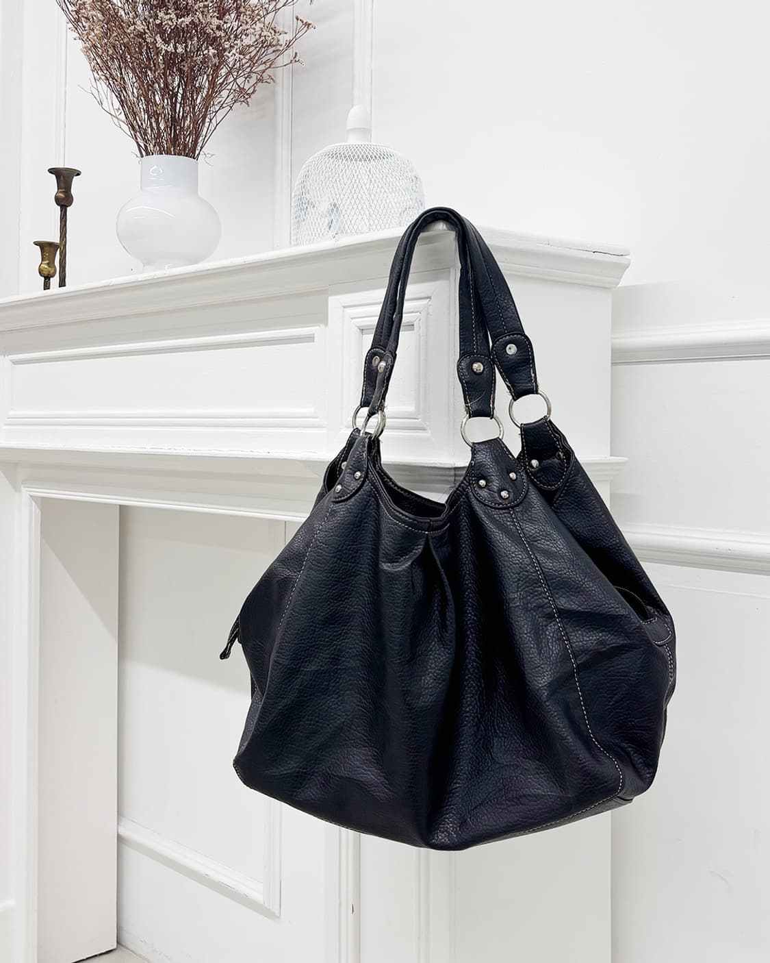 FREUDE 시티 레쟈 빅 숄더백 상품이미지1