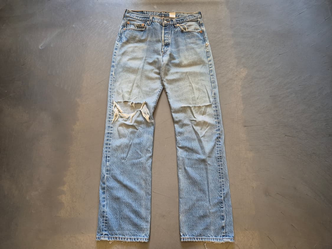 00s 리바이스501xx 디스트레스드 데님 팬츠 상품이미지1