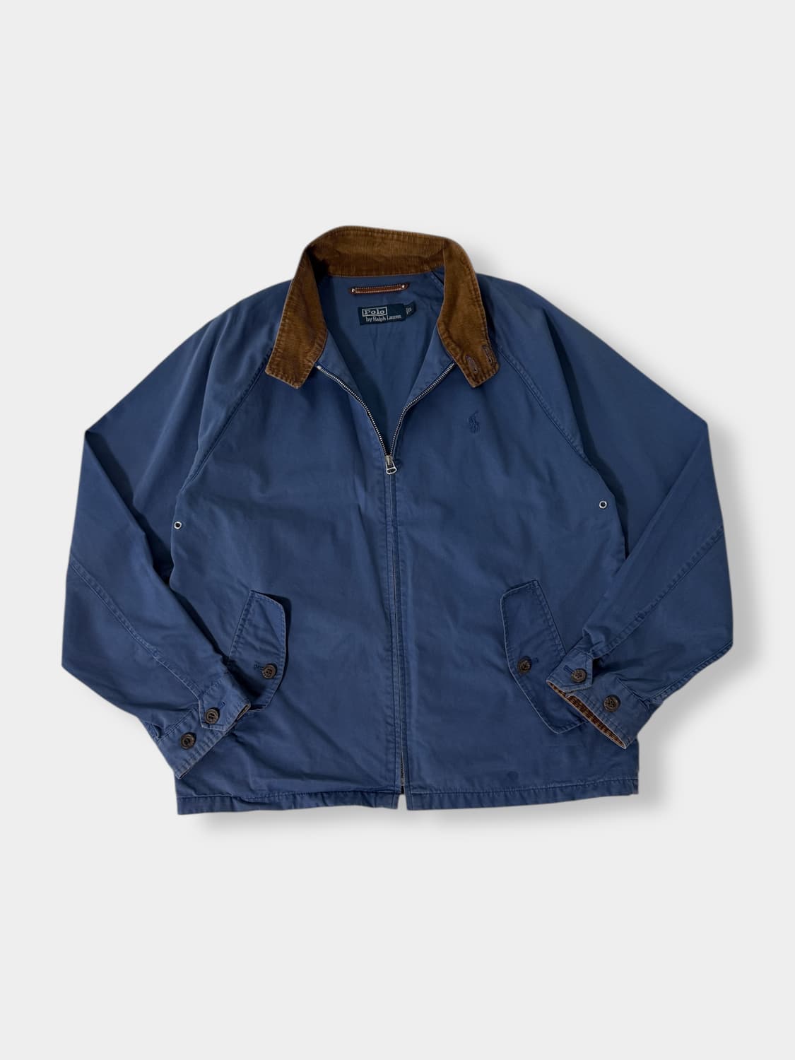 폴로 랄프로렌 90‘s 코듀로이 워시드 블루 바라쿠타 헤링턴 자켓 상품이미지1