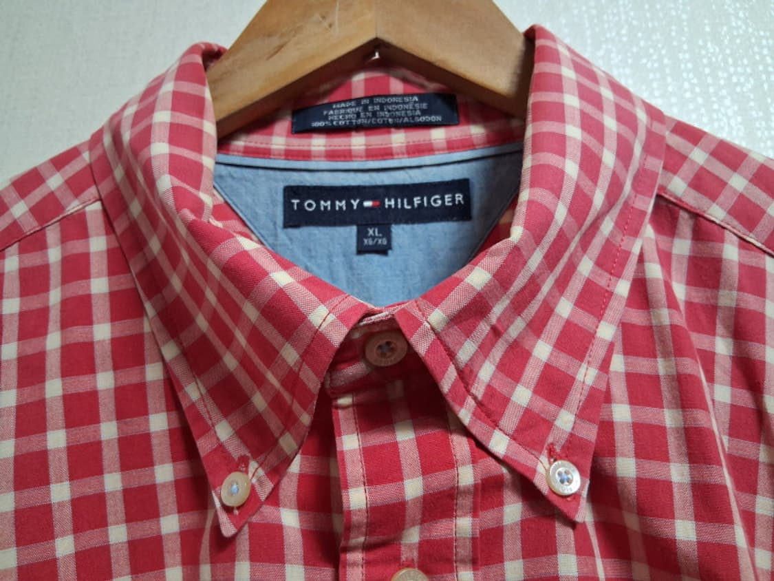 타미힐피거 체크 긴팔셔츠 남성110 일본빈티지  상품이미지3
