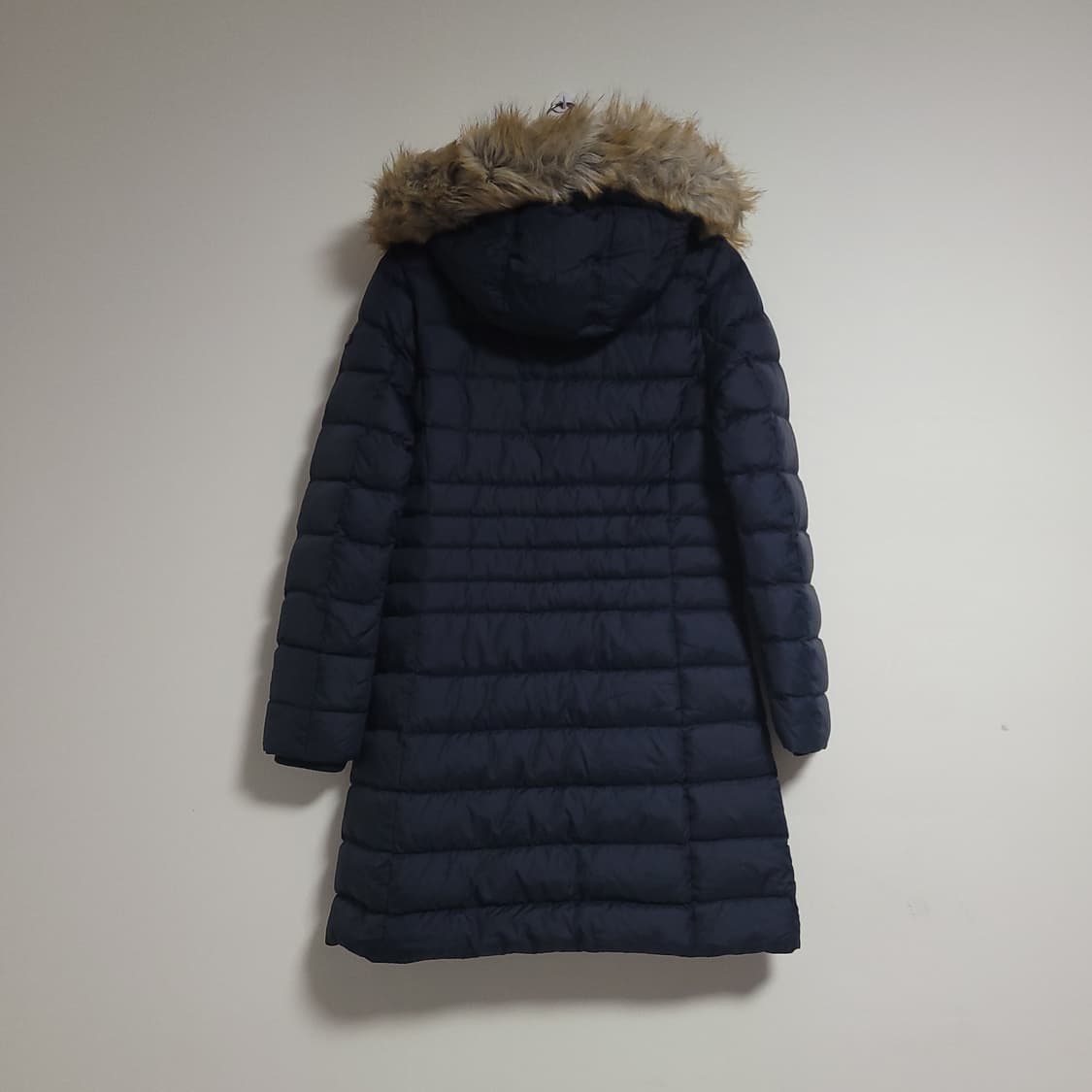 (M) 타미힐피커 데님 후드 롱 패딩 네이비 상품이미지5