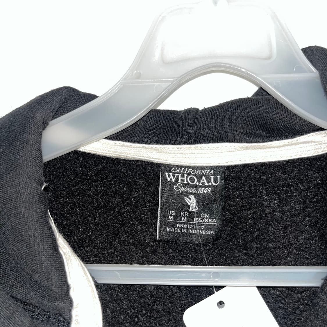 Who.A.U black hoodie zip-up 상품이미지7