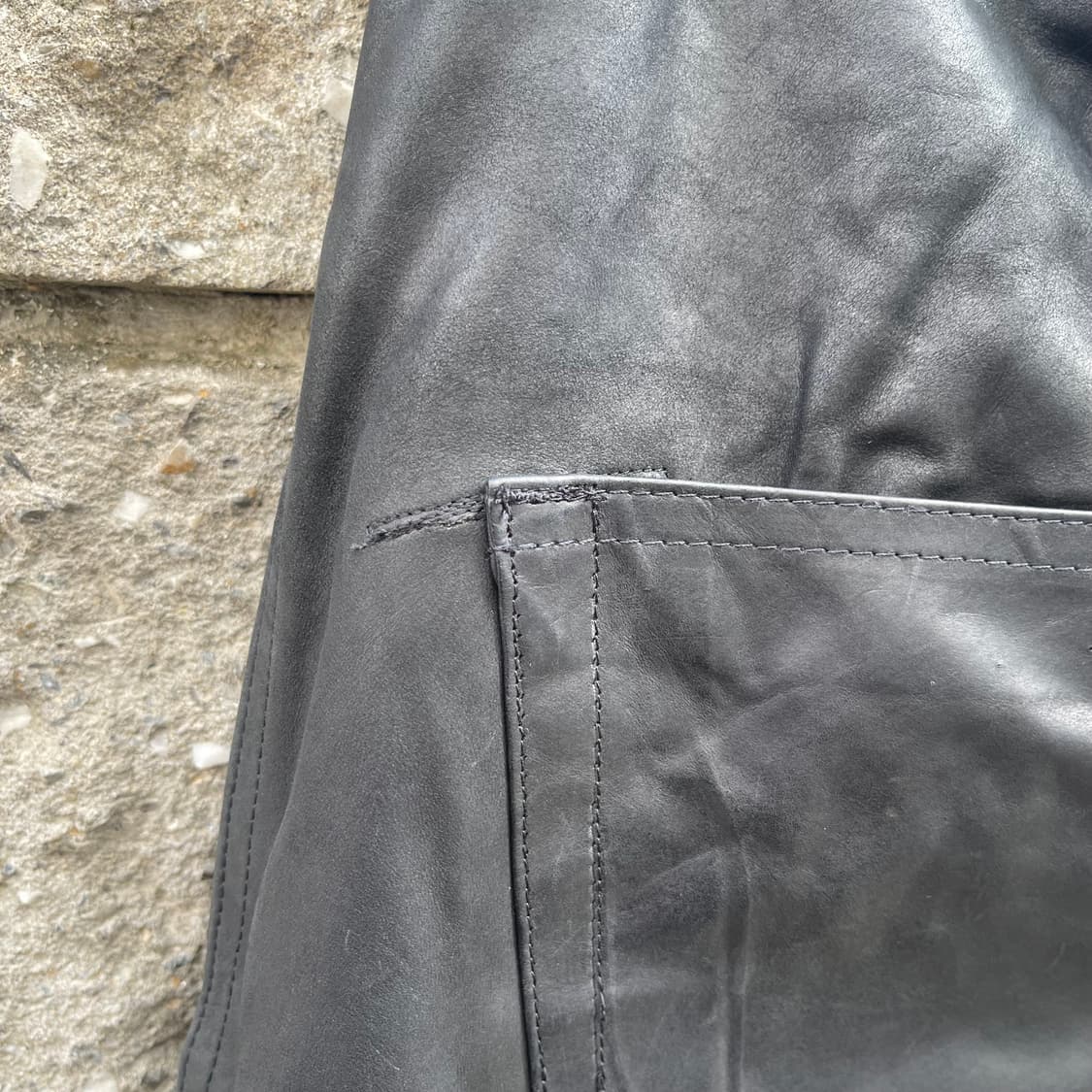 [50] 16s 릭오웬스 Aircut Leather 팬츠 상품이미지5