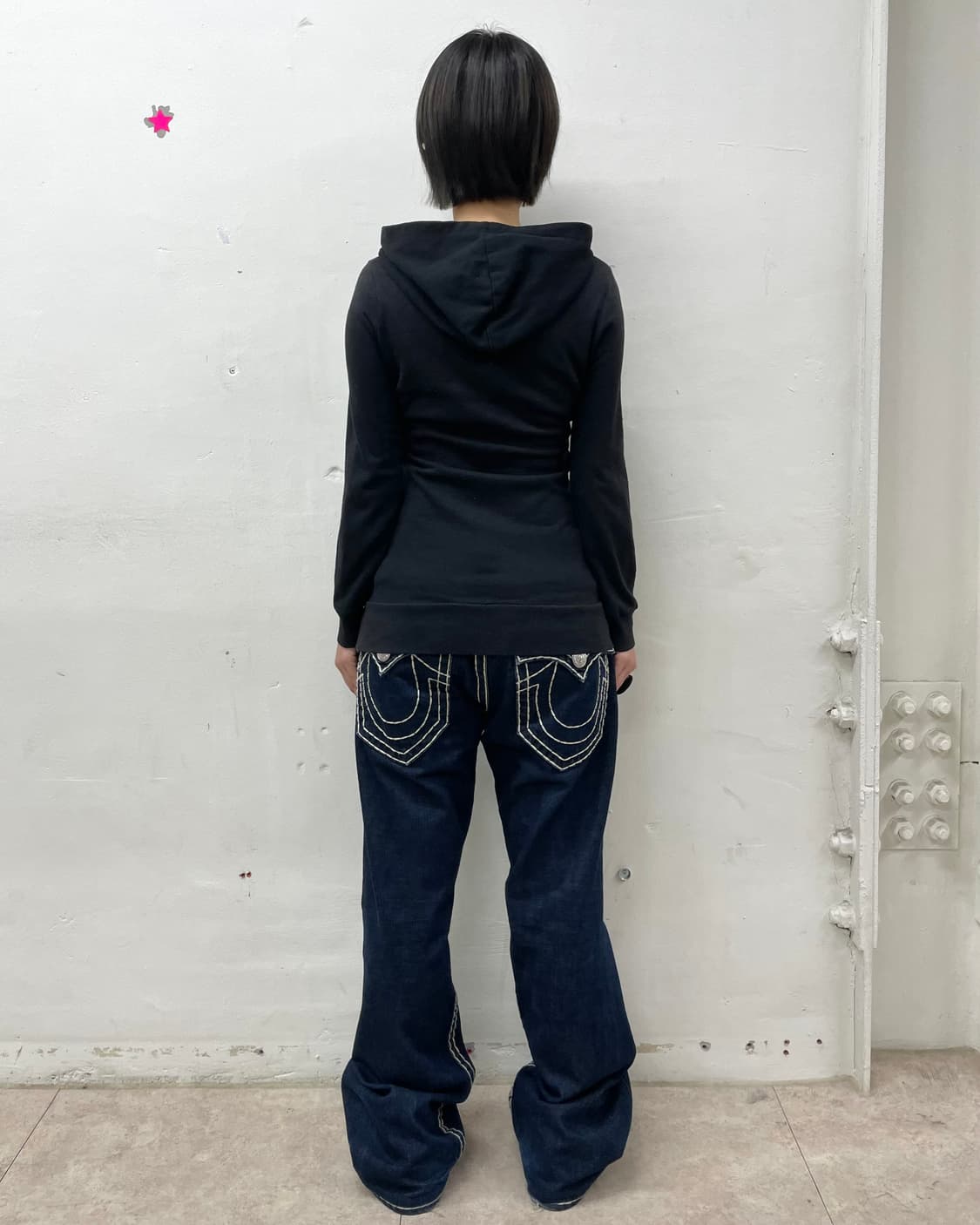 Seahorse Glossy Black Long Hooded Zip 상품이미지4