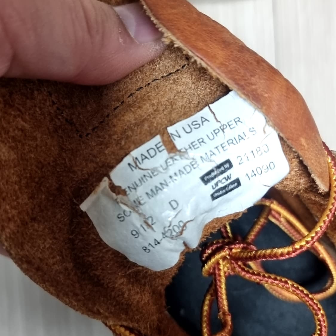 미제 usa Thorogood 쏘로굿 8인치 워커 부츠 브라운(9.5) 상품이미지8