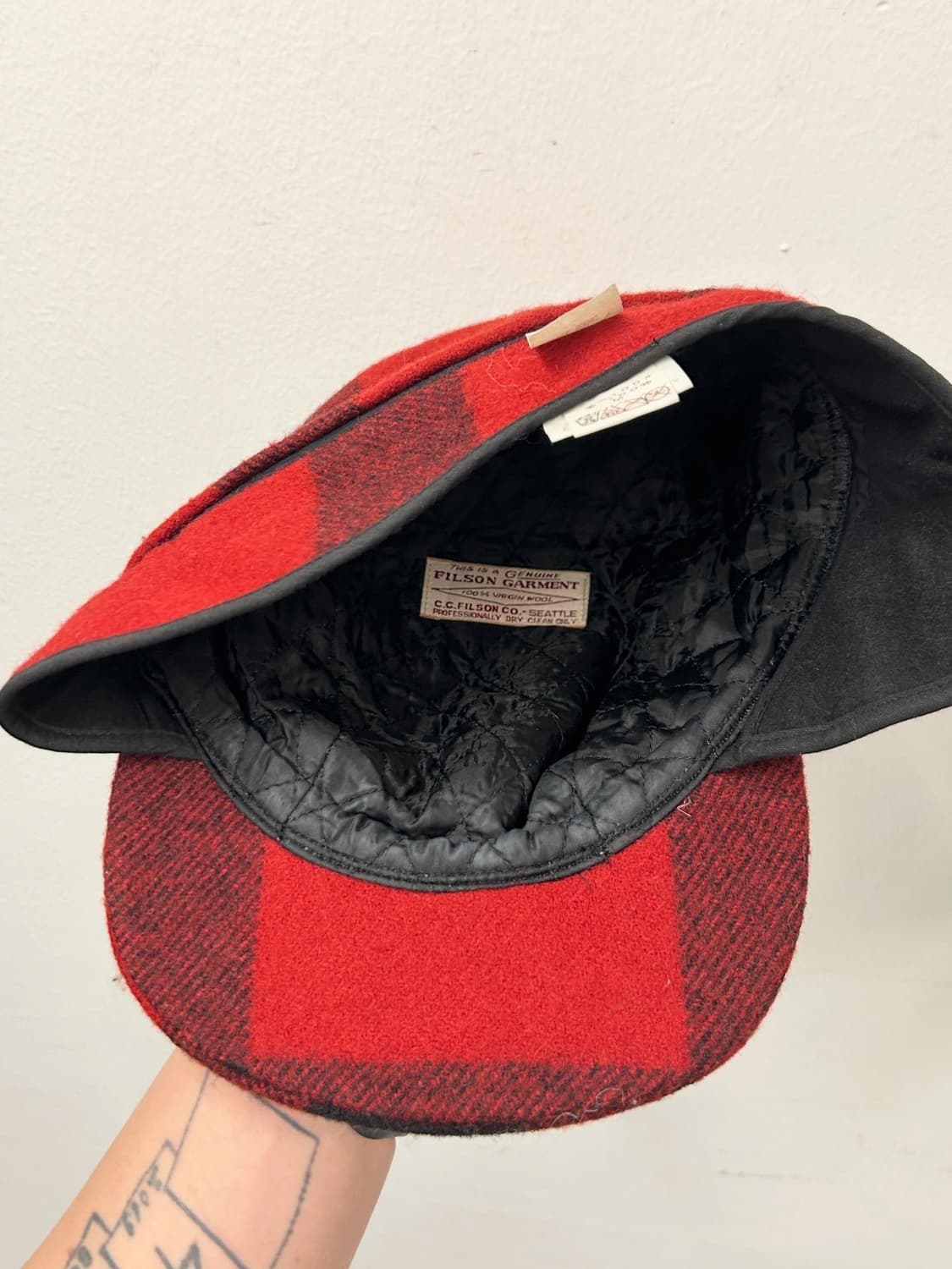 필슨 버팔로 체크 이어플랩 캡 USA MADE 상품이미지3