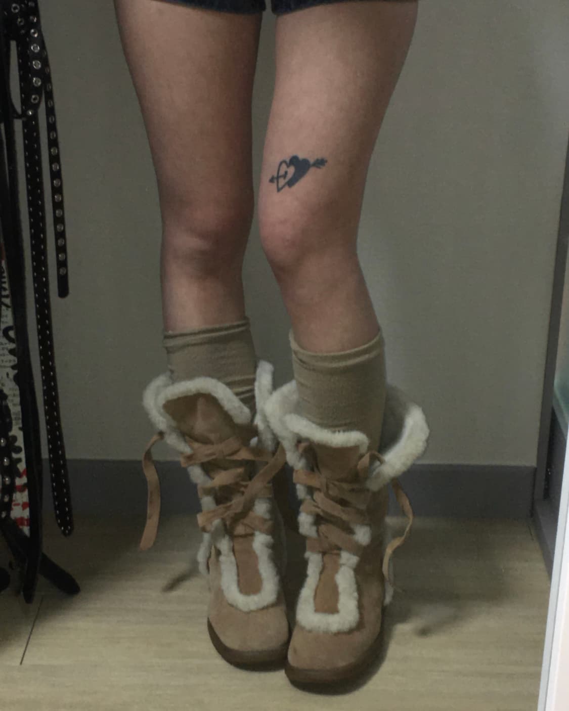 beige fur boots 235-240 상품이미지4