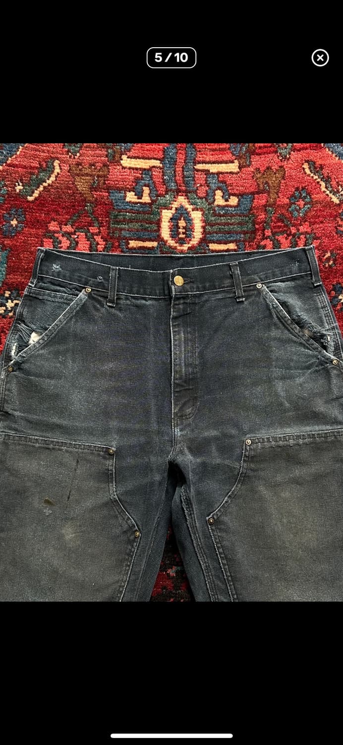 OG USA Made 칼하트 B01 더블니 블랙 칼하트 더블니 상품이미지5