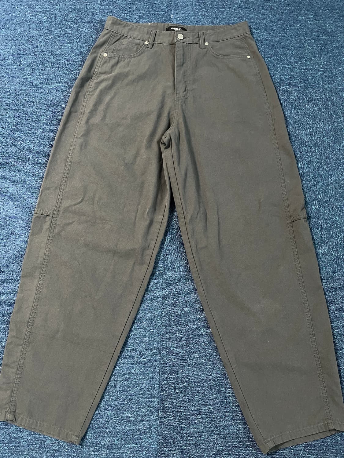 오헤시오 WIDE CURVED PANTS, 카키 상품이미지3