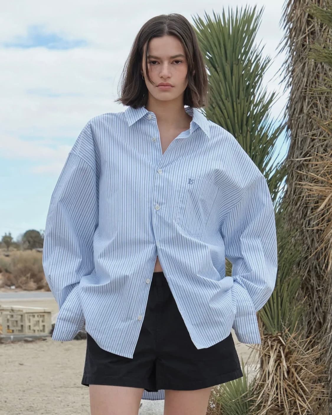 로우클래식 셔츠 OVERSIZED Lc PATTERN SHIRT 상품이미지1