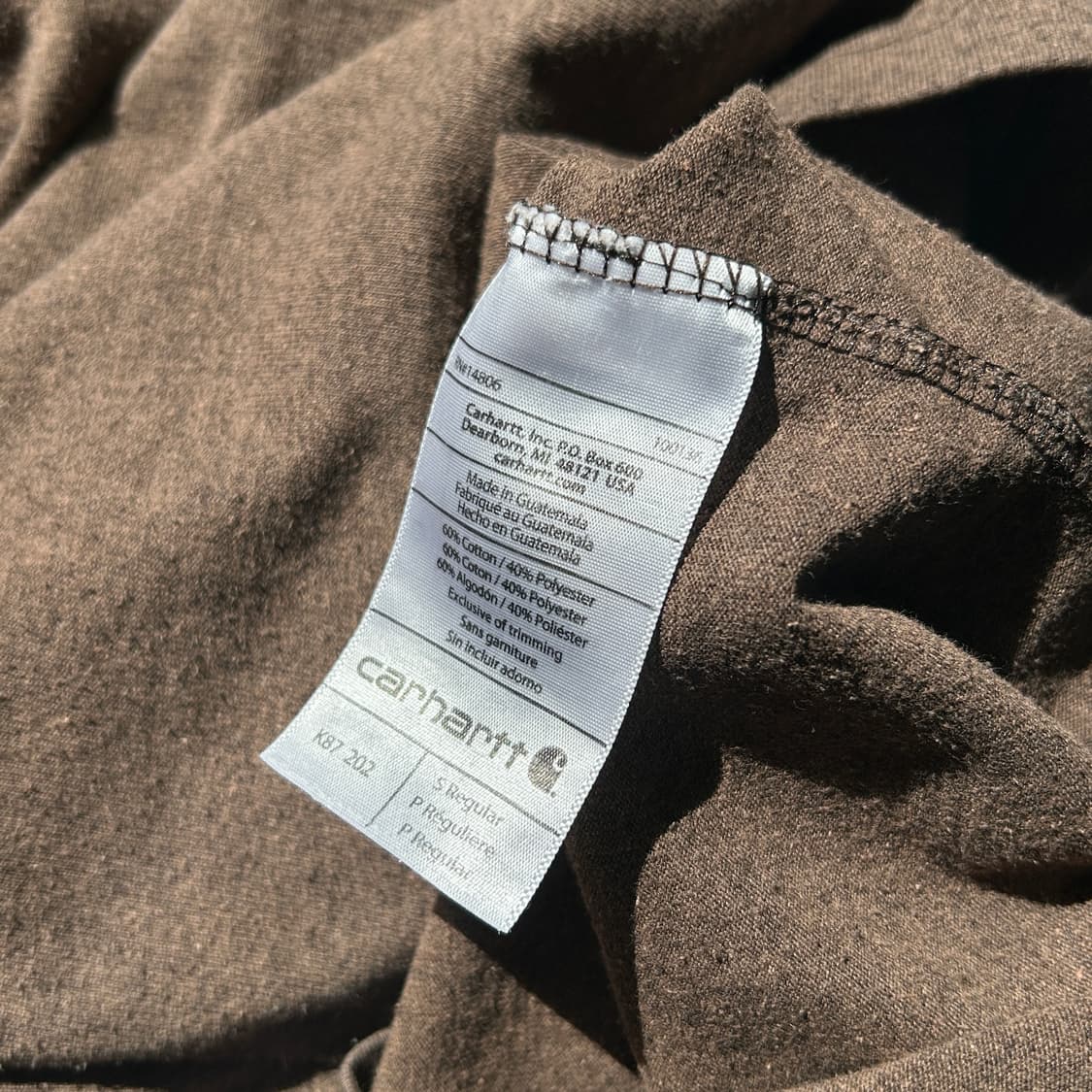 칼하트 워크웨어 포켓 반팔티셔츠  상품이미지10