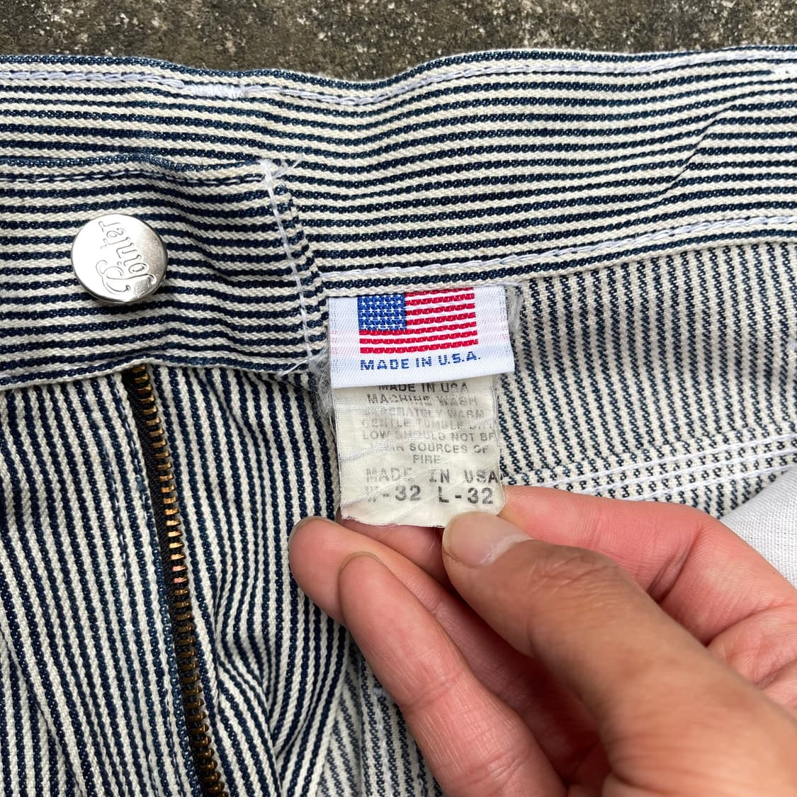 Pointer 히코리 스트라이프 데님팬츠 made in USA 상품이미지4