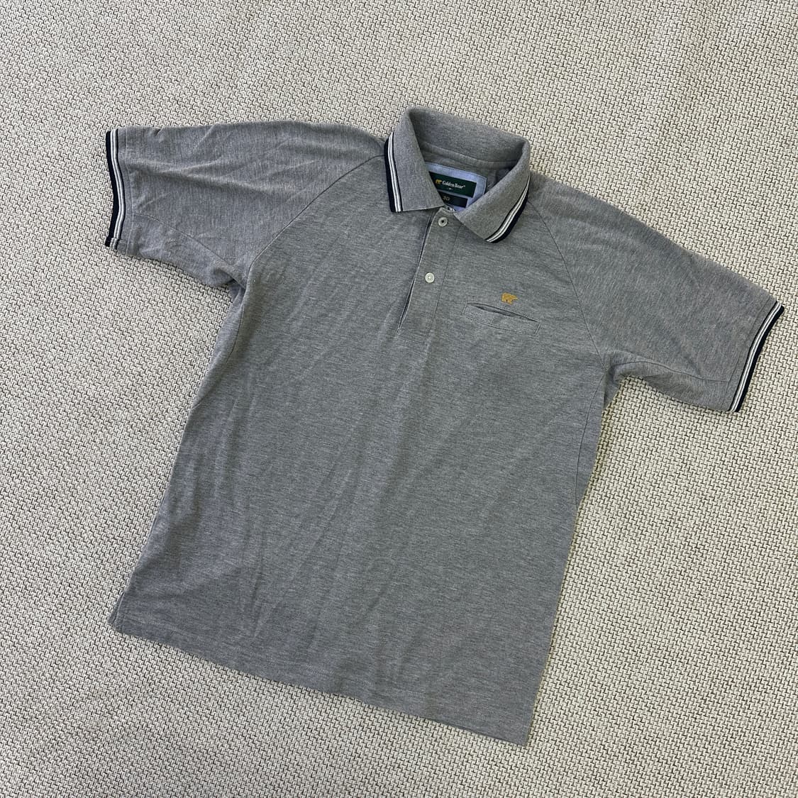 M 골든베어 소매배색 반팔 카라티 0420D 상품이미지1