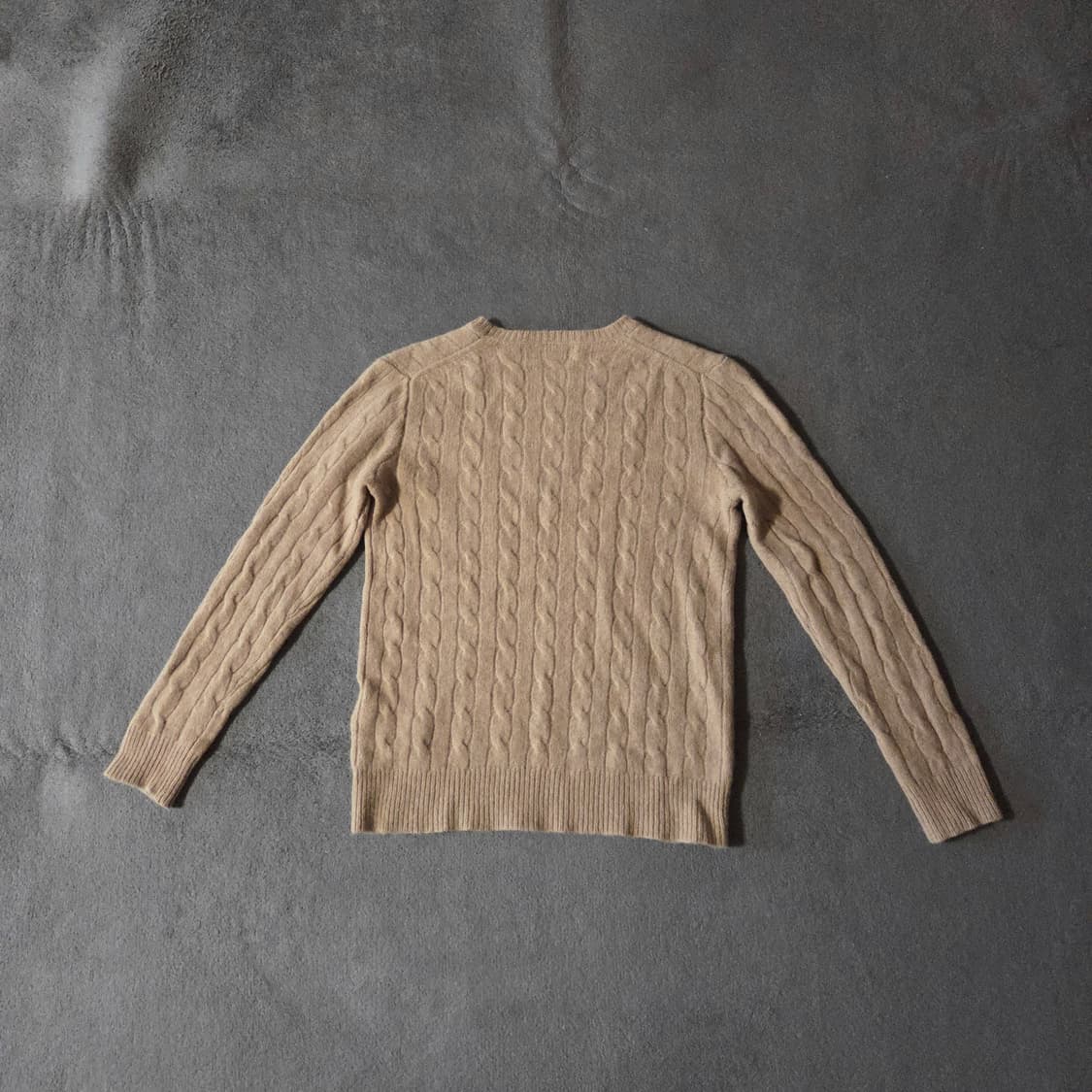 폴로 여성 울 캐시미어 케이블 니트 M 상품이미지2