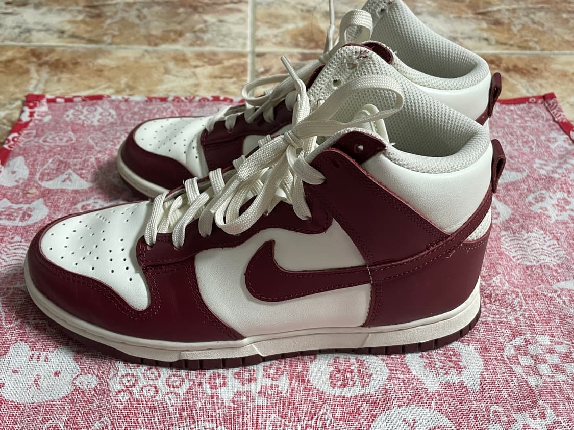 급처)W)나이키 덩크 하이 팀 레드 230 상품이미지7