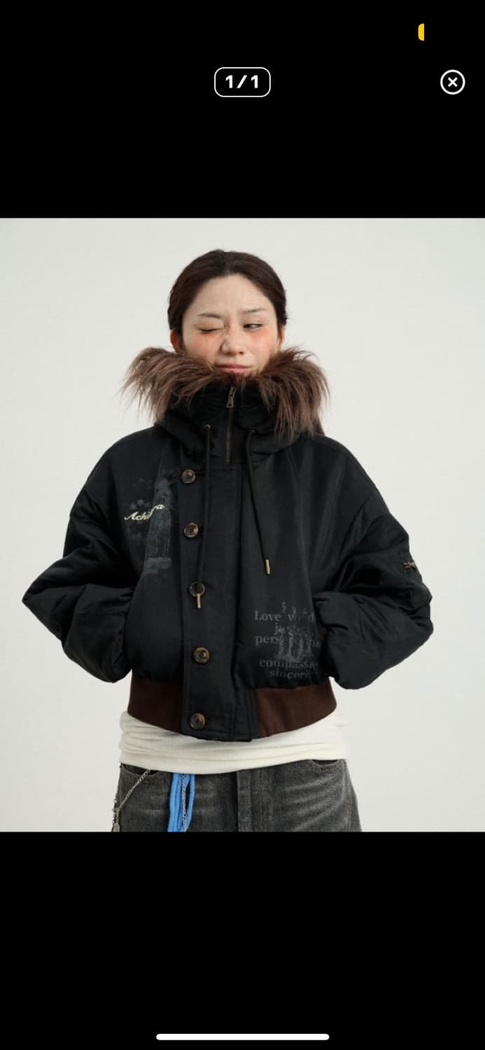 Achihara 아치하라 퍼 패딩 상품이미지1