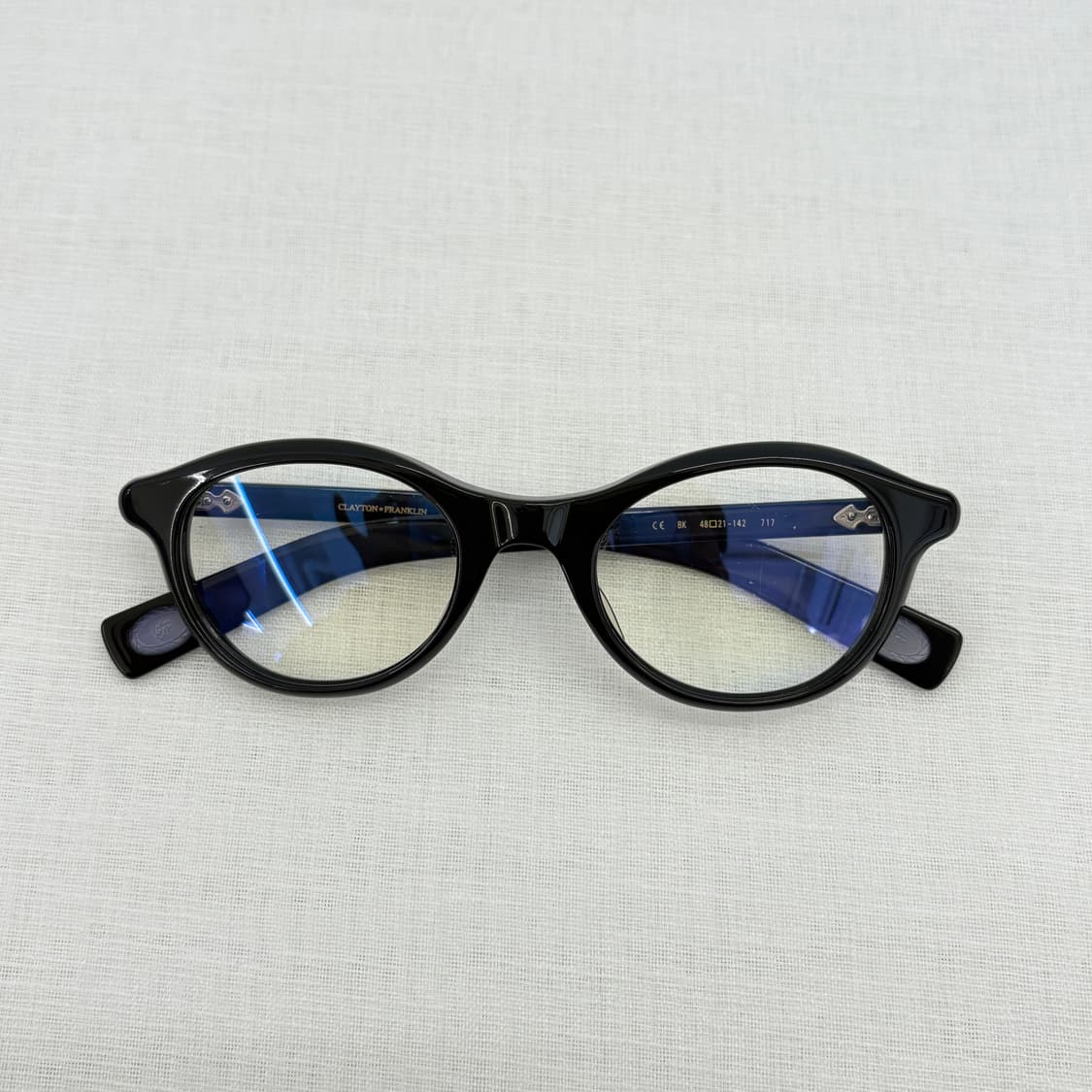 클레이튼 프랭클린 717 블랙 뿔테 상품이미지2