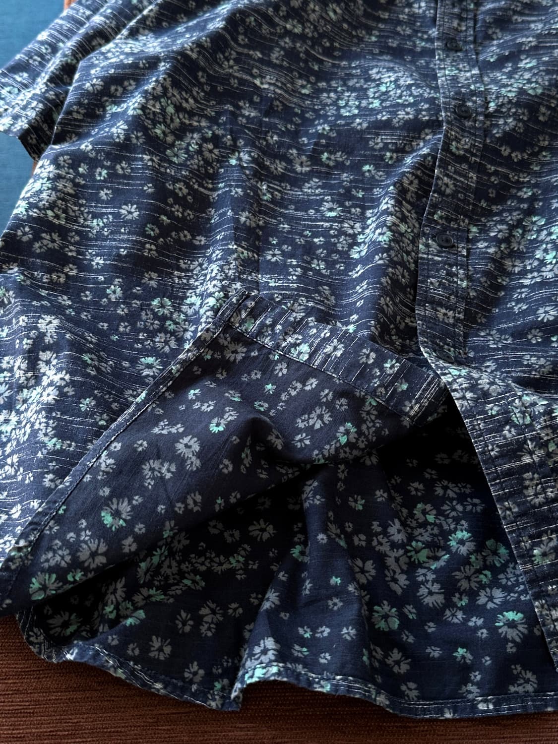 Natural cotton design pattern H/S shirt 상품이미지3