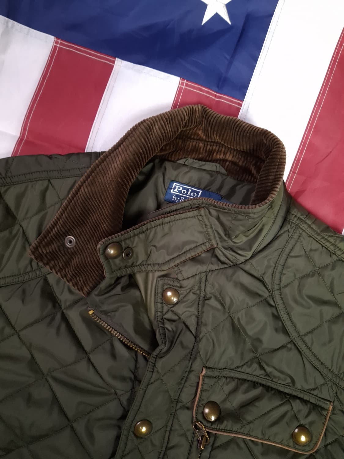 새제품급 오리지날 랄프로렌폴로 퀼팅 자켓 상품이미지2