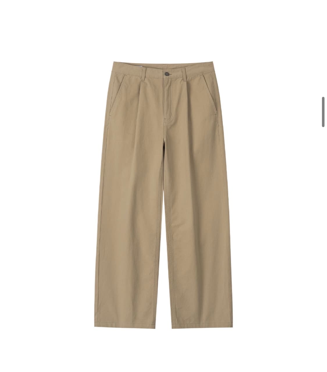 (새상품)(L) 아워데이즈 워시드 세미 와이드 코튼 치노 팬츠 BEIGE 상품이미지8