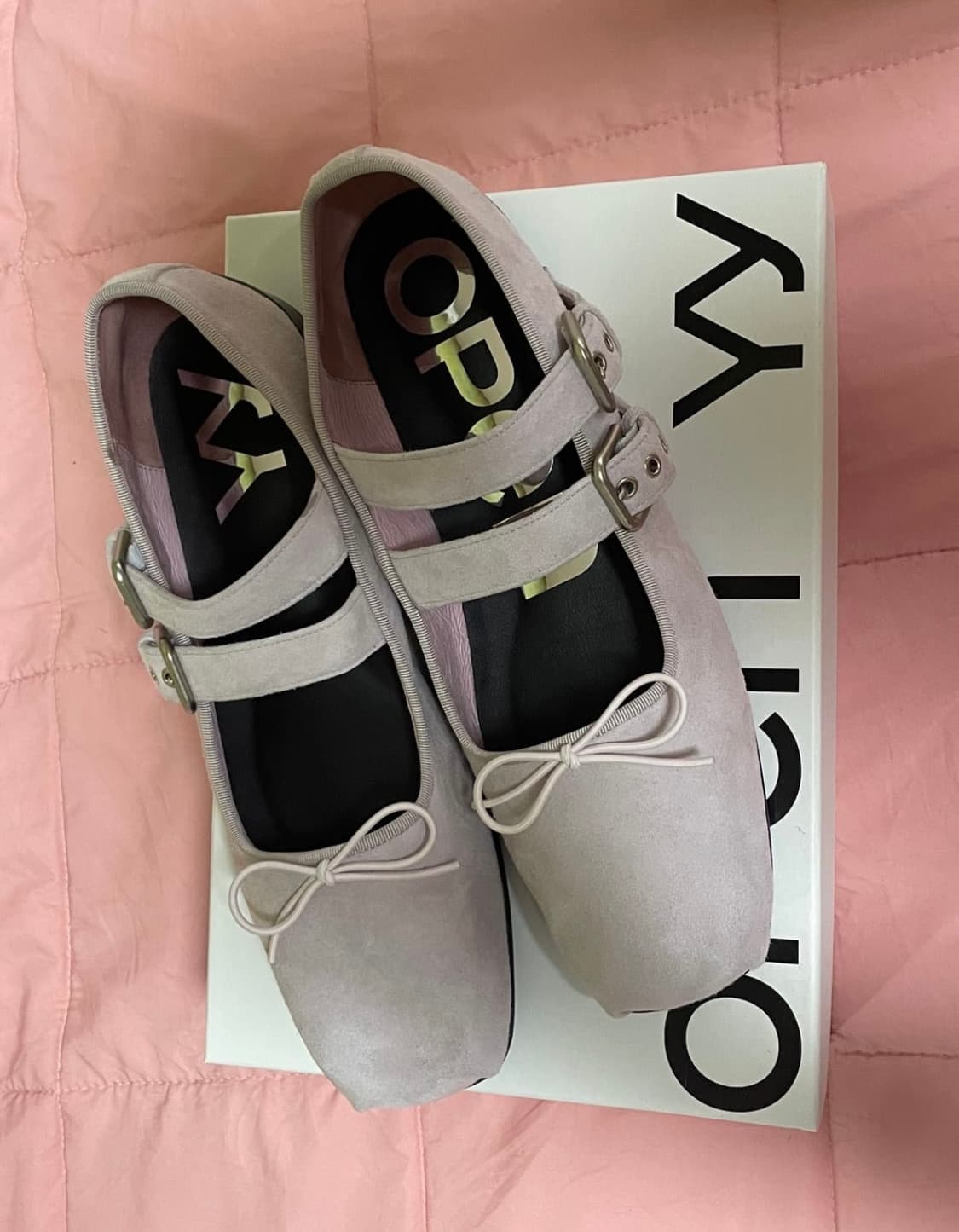 OPEN YY 오픈와이와이 리본 버클 플랫슈즈 250 상품이미지1