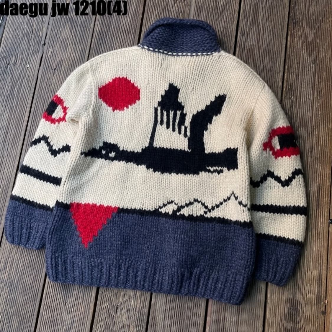 캐나다 코위찬 니트집업 상품이미지6