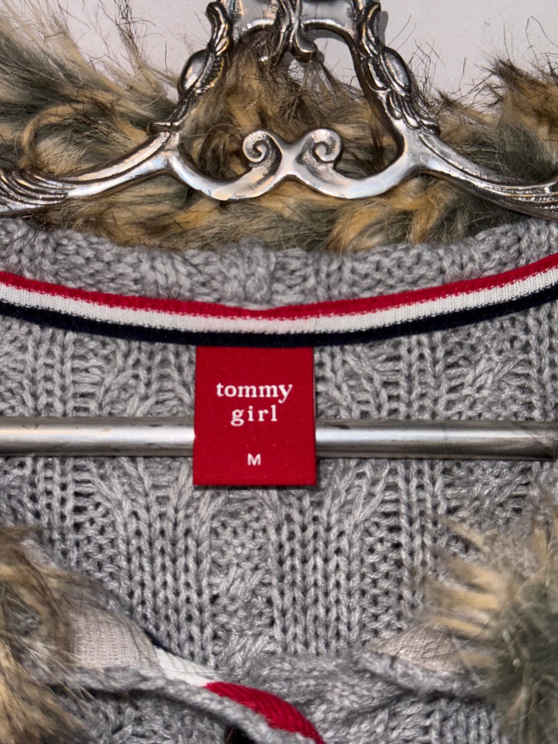 Tommy Hilfiger gray fur trimmed hood ops 상품이미지8