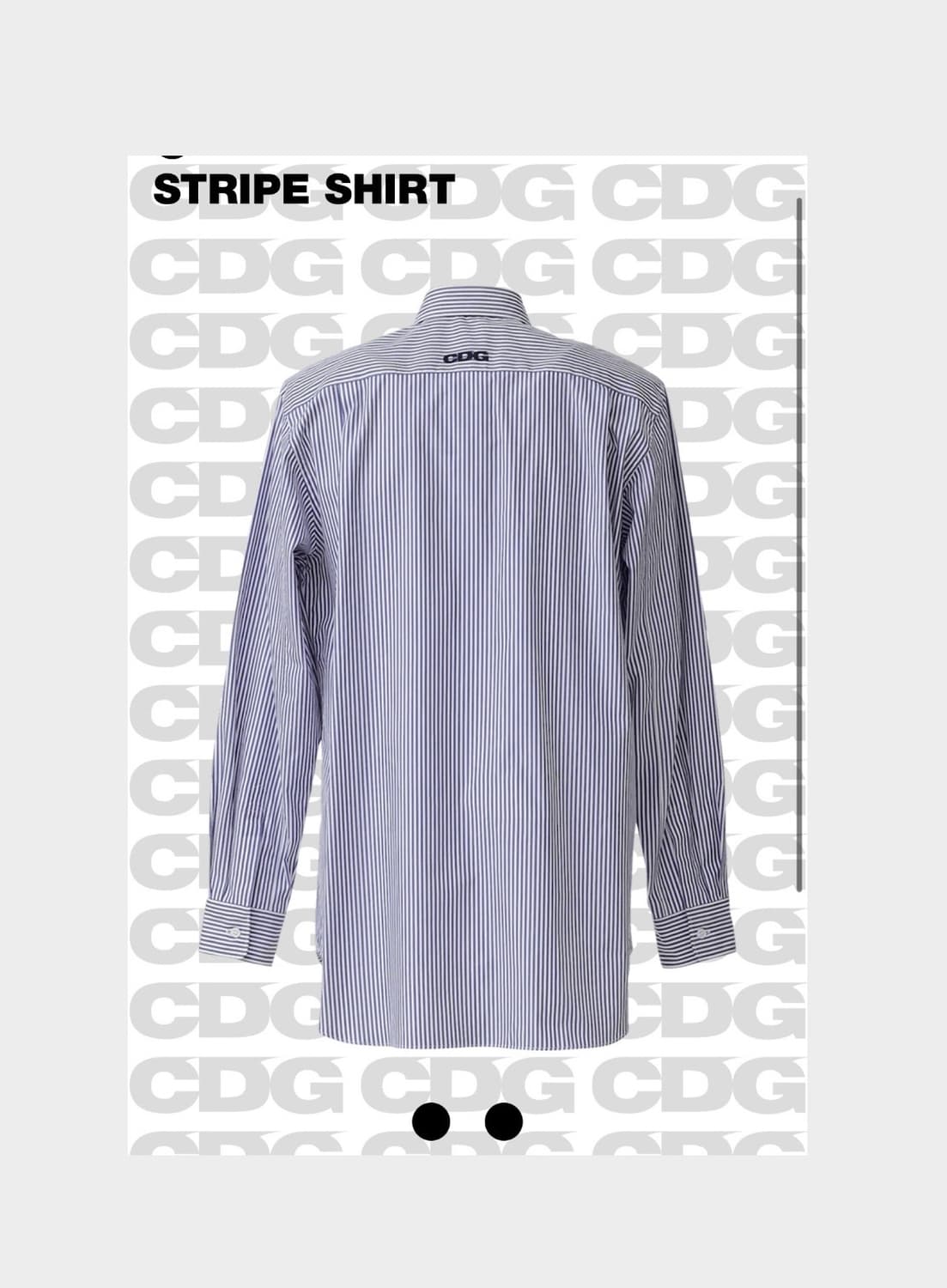 (L) CDG 스트라이프 셔츠 상품이미지3