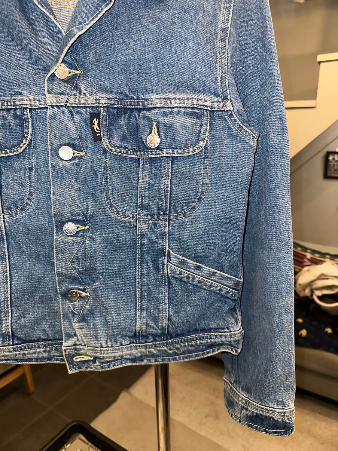 Agnes B jeans sport denim trucker jacket 상품이미지6