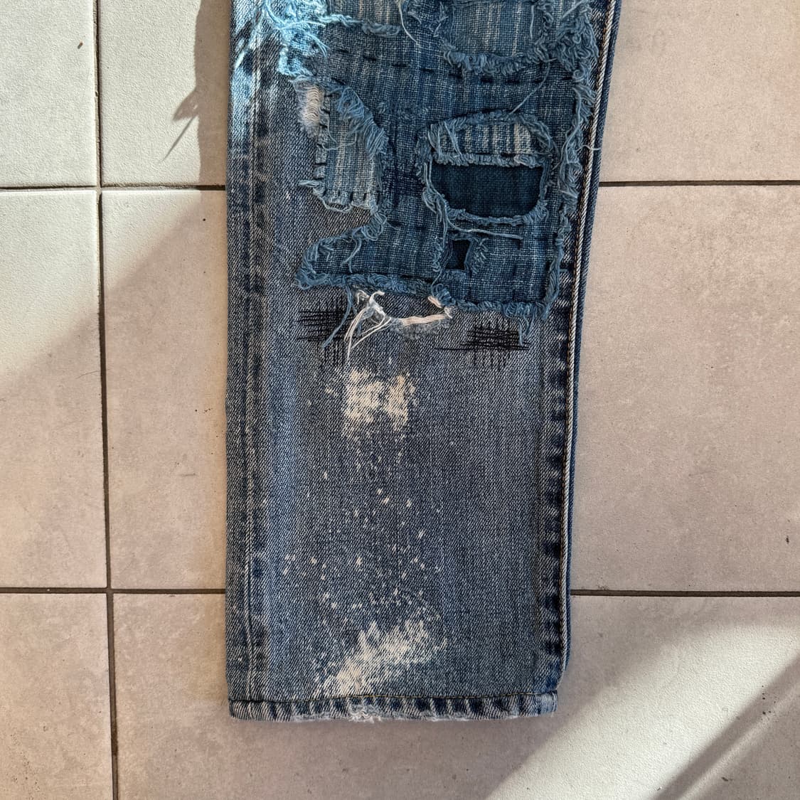 폴로 랄프로렌 패치워크 데님 팬츠 상품이미지4