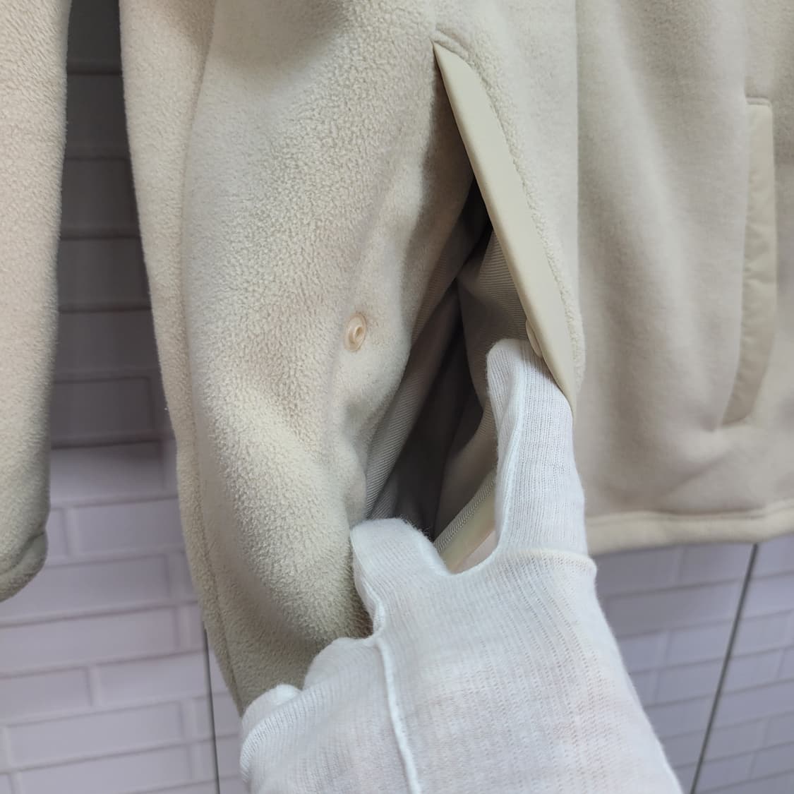 노스페이스 베이지 플리스 후리스 집업 자켓 남여공용 남S 여M 사이즈 상품이미지8