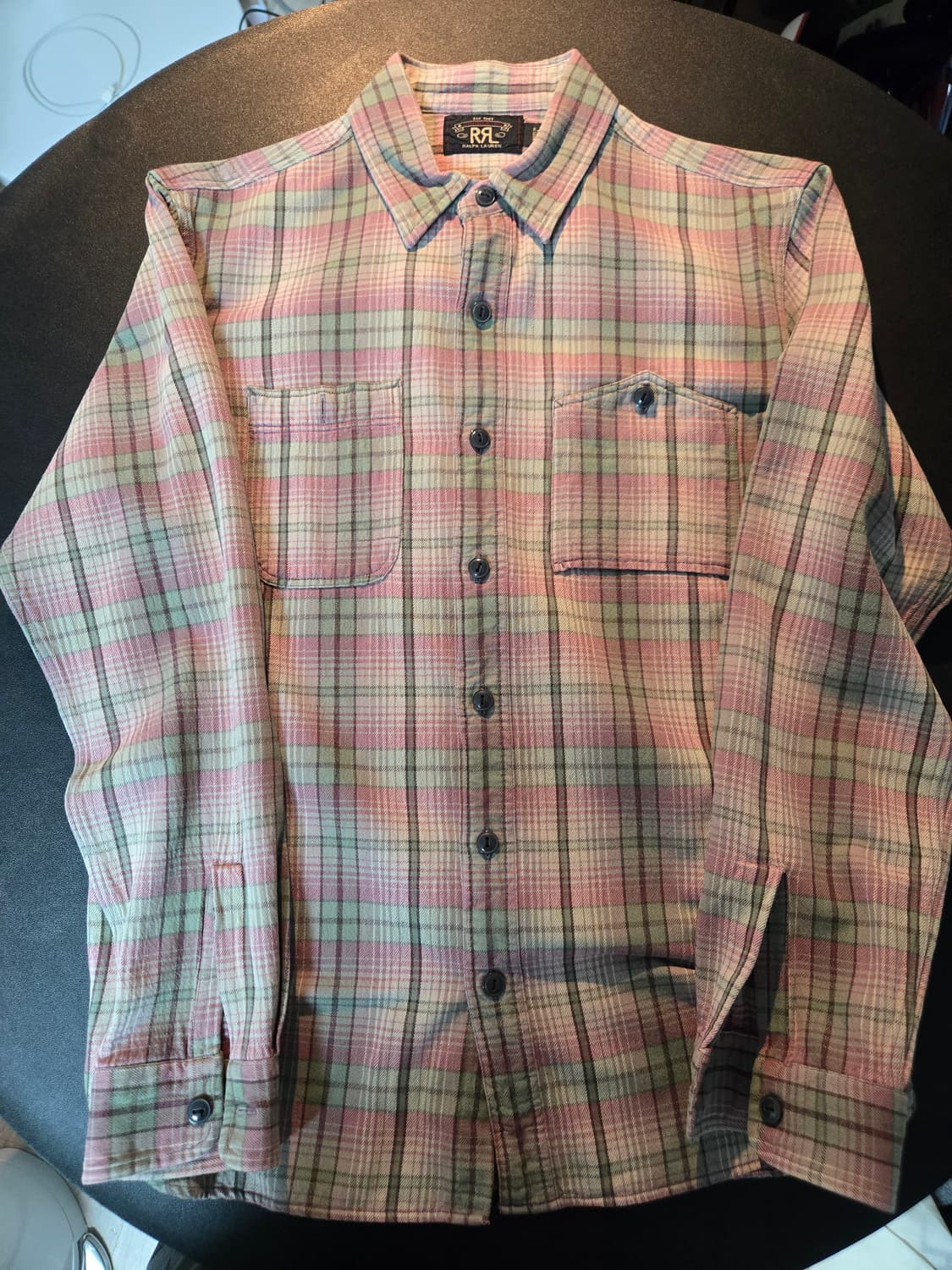 RRL 체크 트월 워크 셔츠 상품이미지1