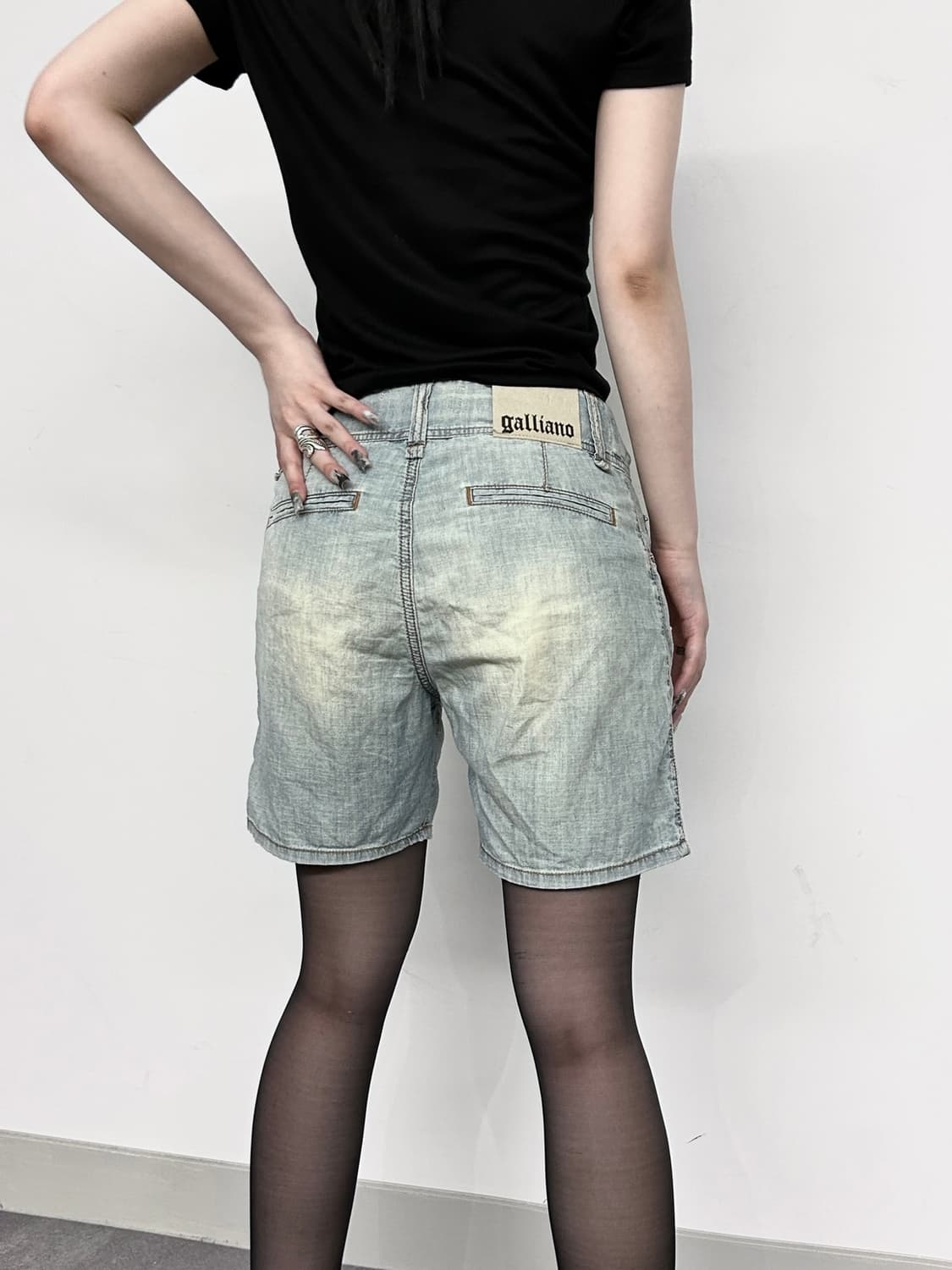 존 갈리아노 스트랩 데님 쇼츠 상품이미지2