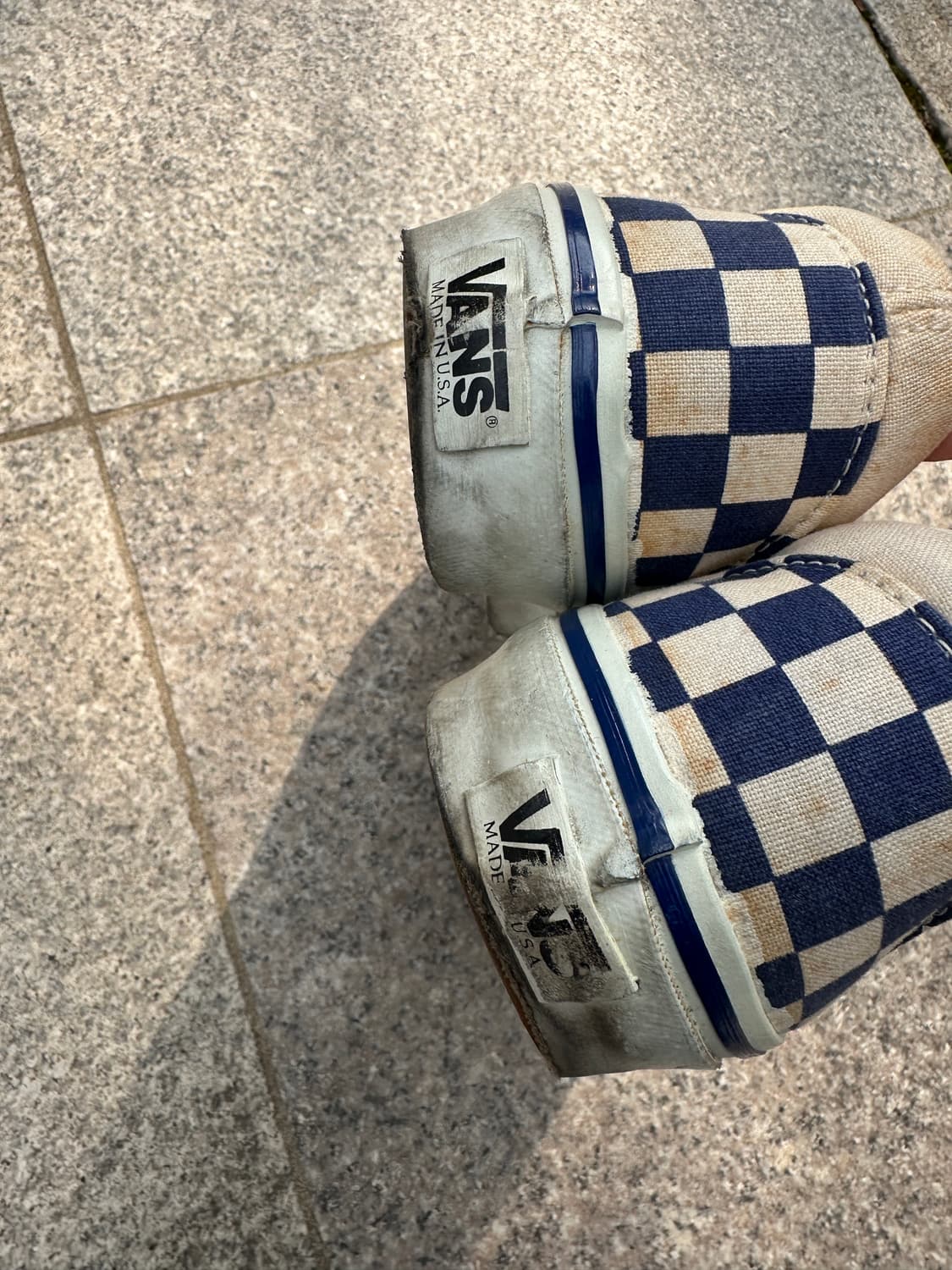 [10.5] 90s 반스 블루 체커보드 슬립온 상품이미지3