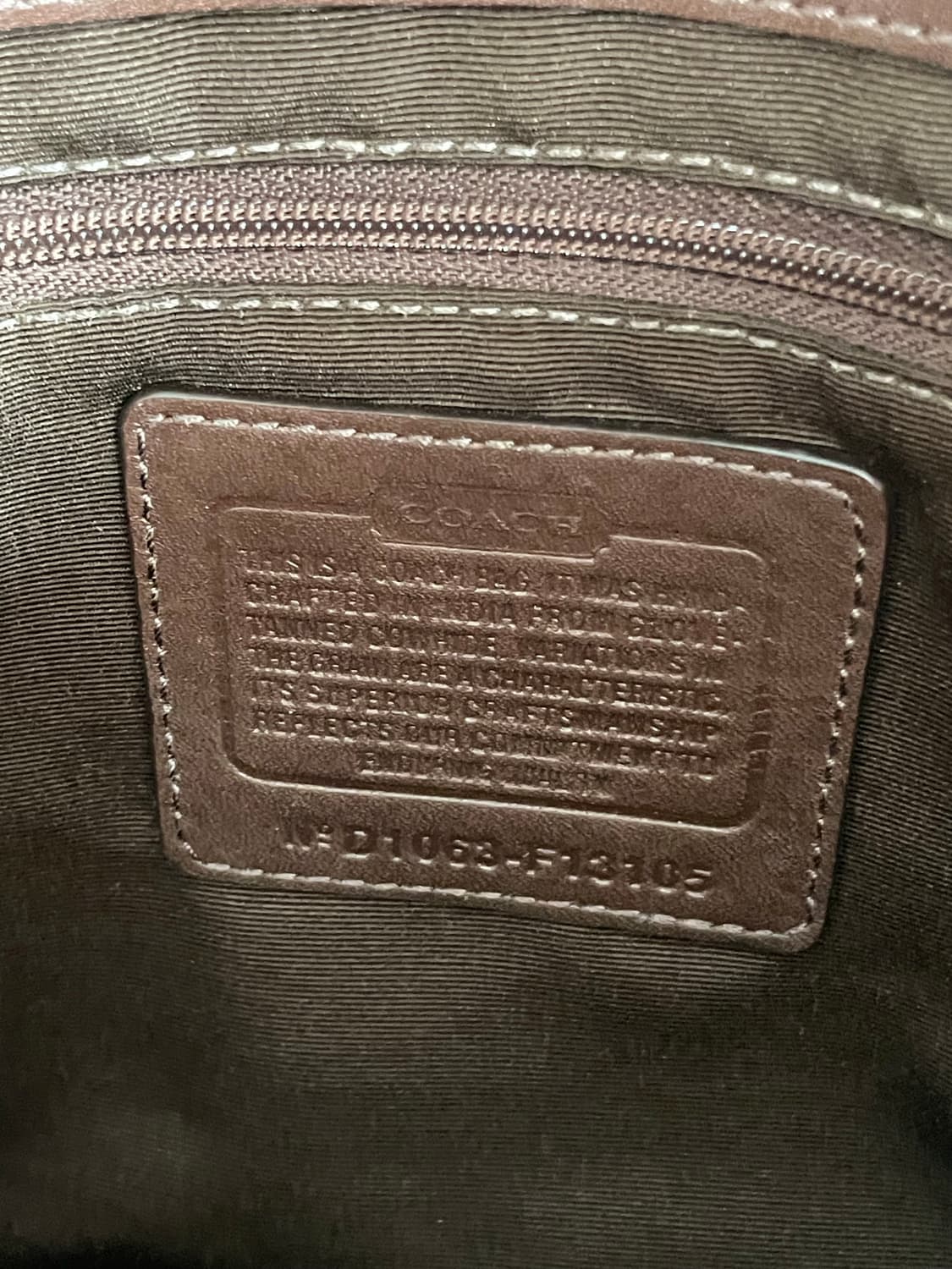 코치 브라운 소호 가죽 숄더백 상품이미지10