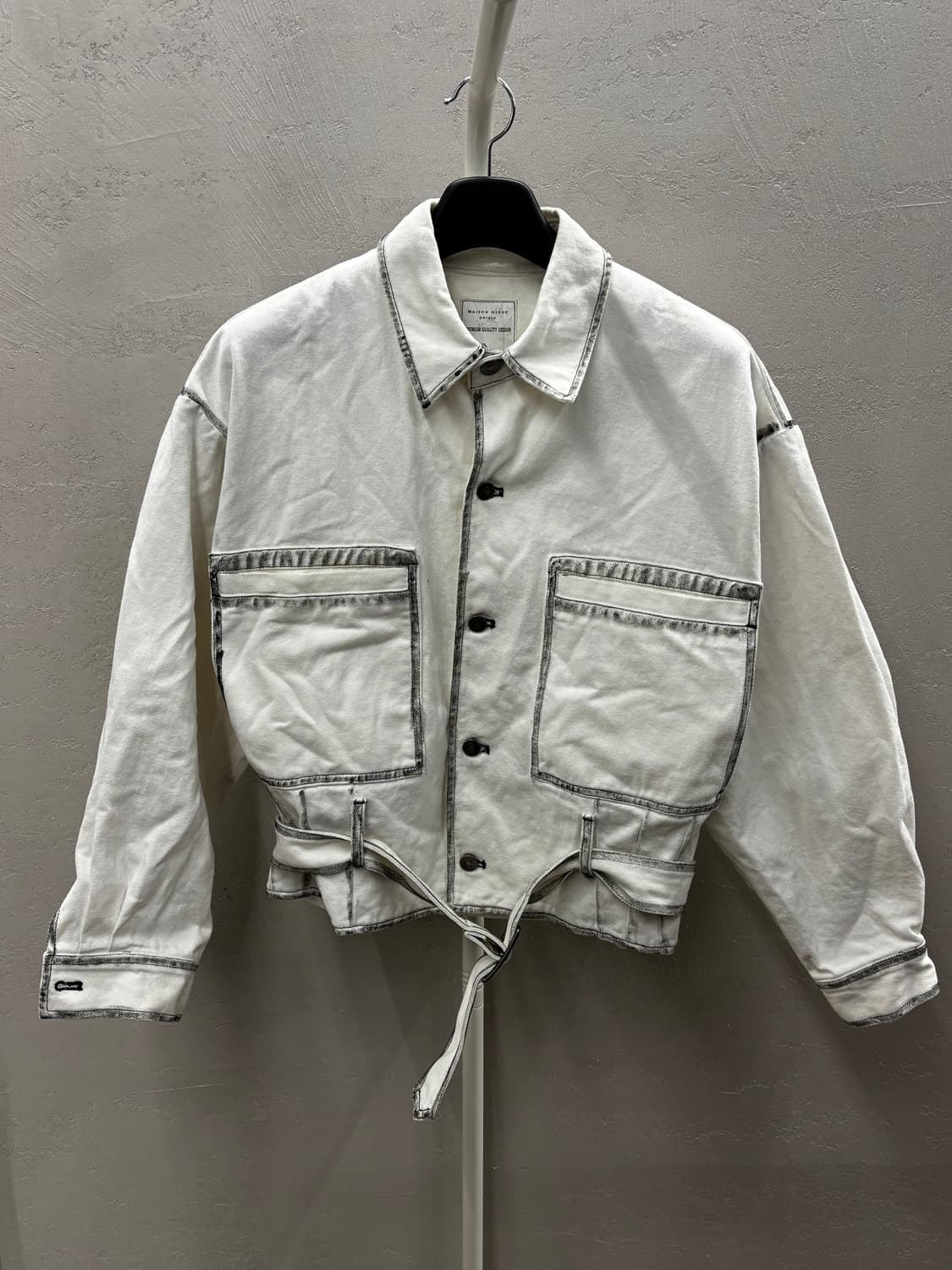 메종미네드 화이트 데님 자켓 M 상품이미지2