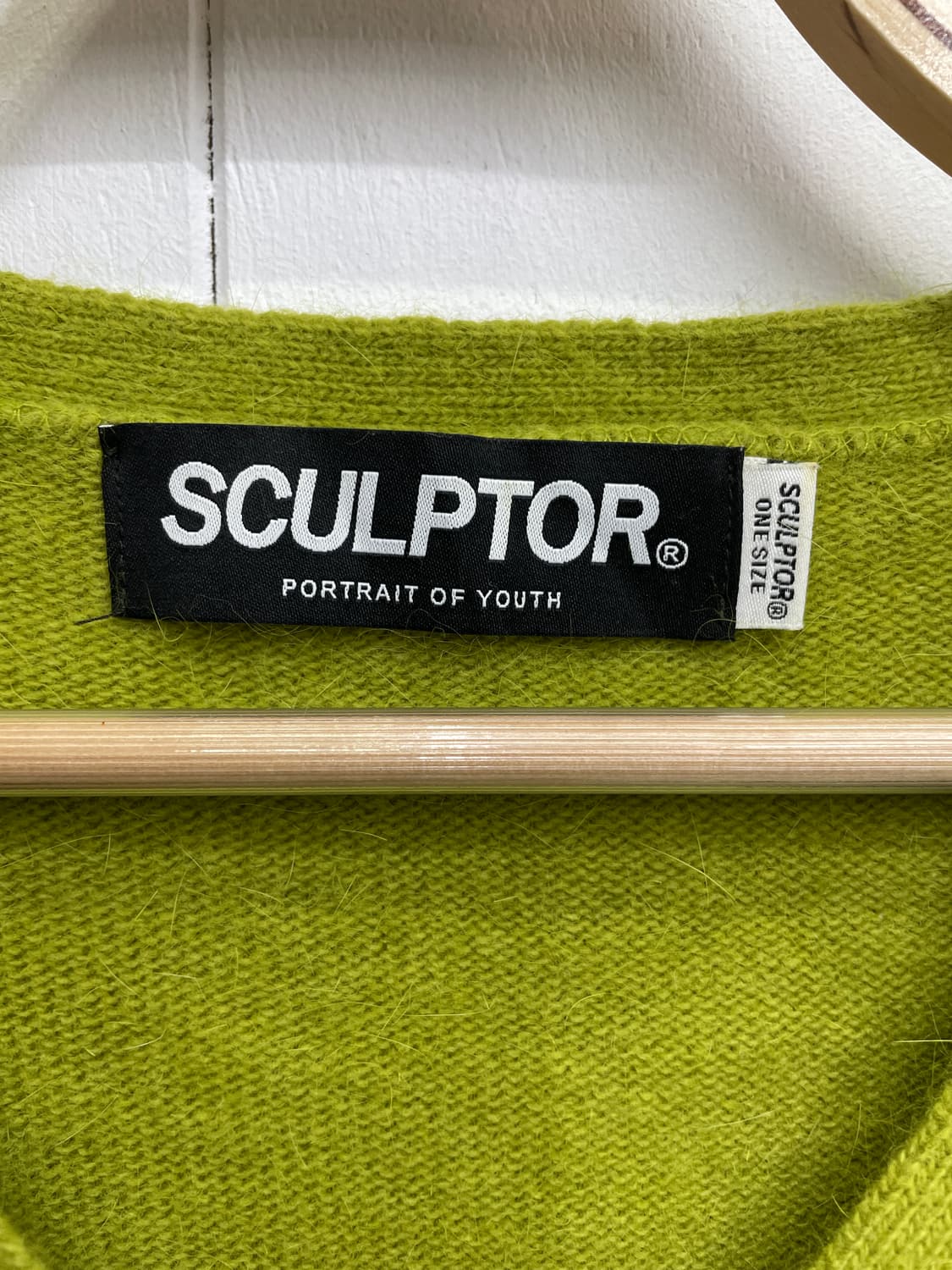 스컬프터(SCULPTOR) 앙고라 혼방 브이넥 크롭 가디건 상품이미지7