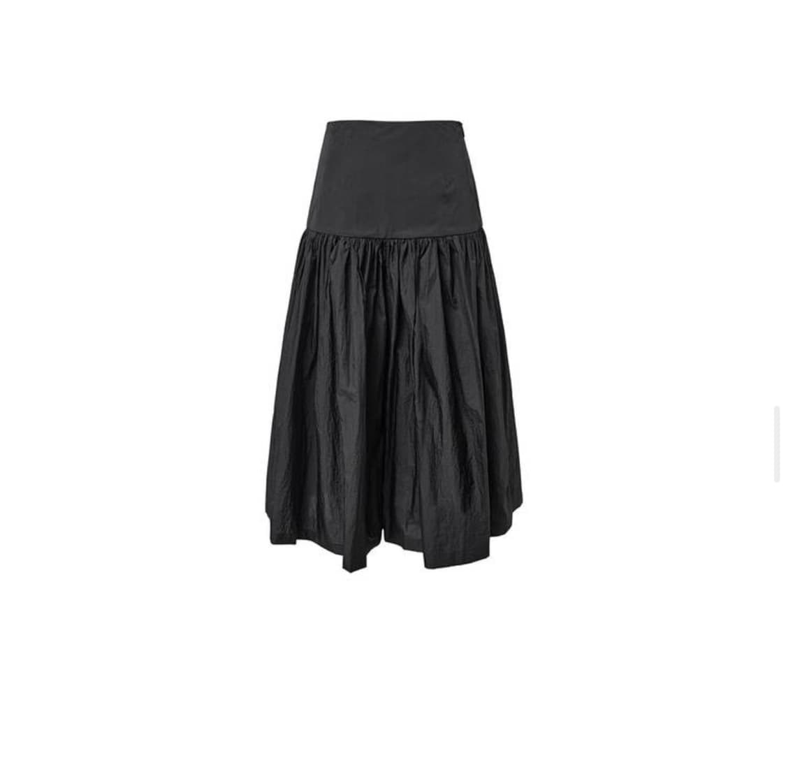 아모멘토 Shirring Culotte Pants, Black 상품이미지5