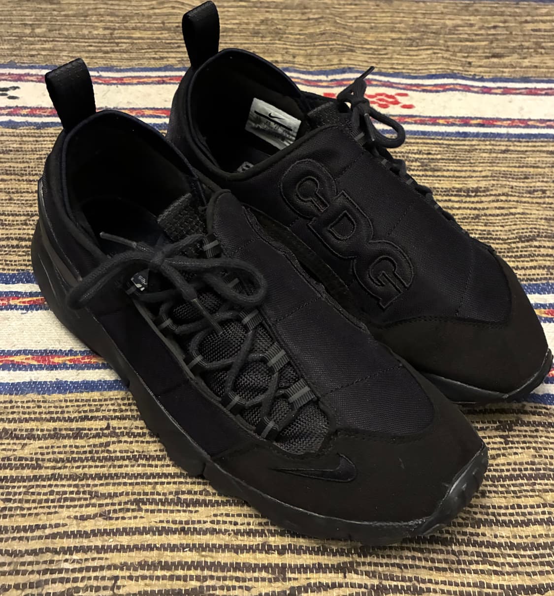 (275)꼼데가르송 x 나이키 에어 풋스케이프 NM 블랙 CDG 상품이미지1