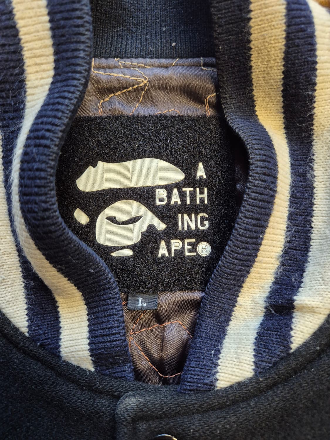 Bape 00s 베이프 OG 바시티 자켓 상품이미지6