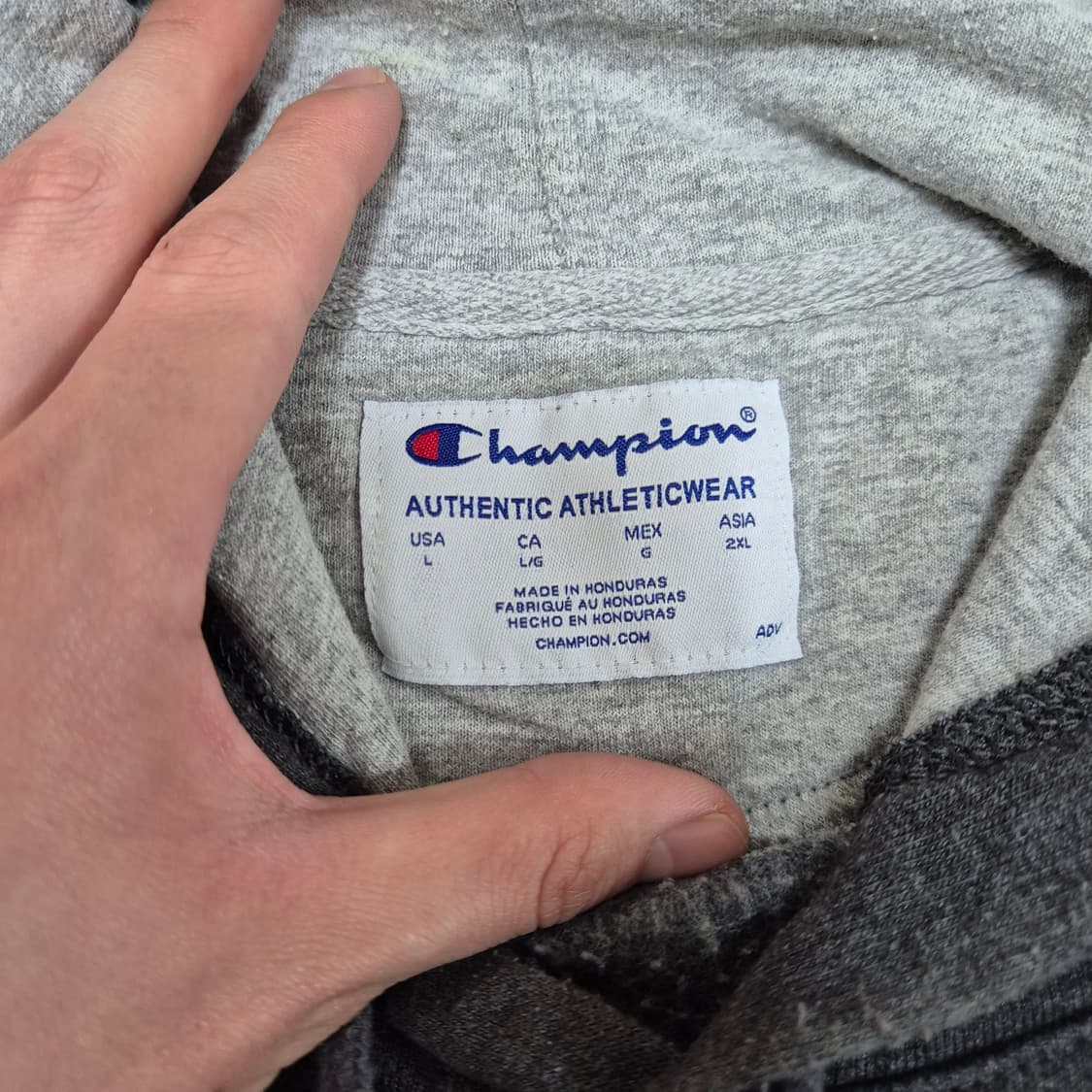 챔피온 스펠아웃 자수 빅로고 후드티 L(100) 상품이미지5