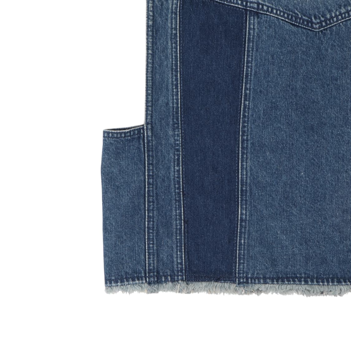 럭키슈에뜨 22fw 리빌드 데님 베스트 상품이미지6