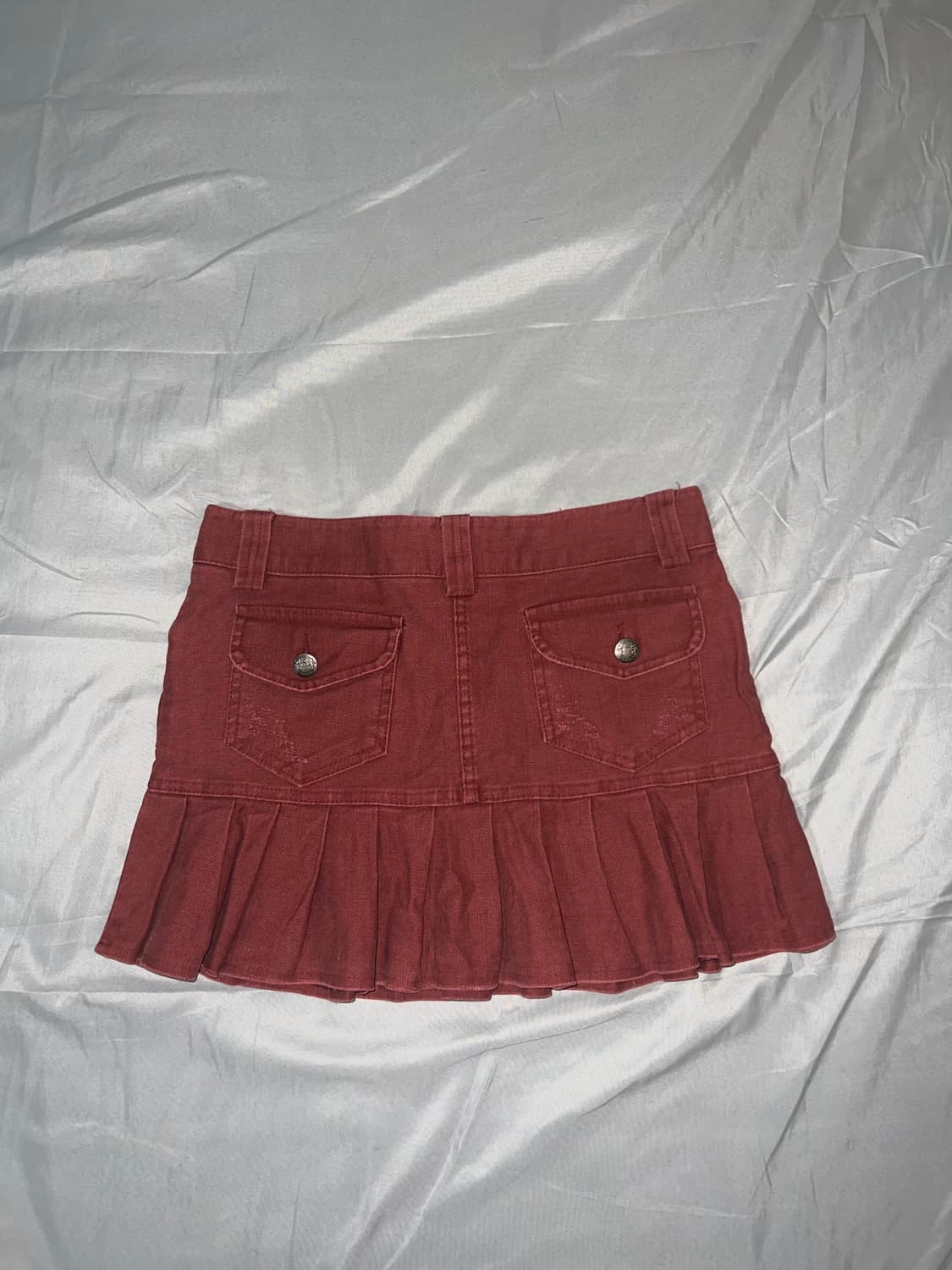 ✨vintage red pleats skirt y2k 프레피룩✨ 상품이미지3