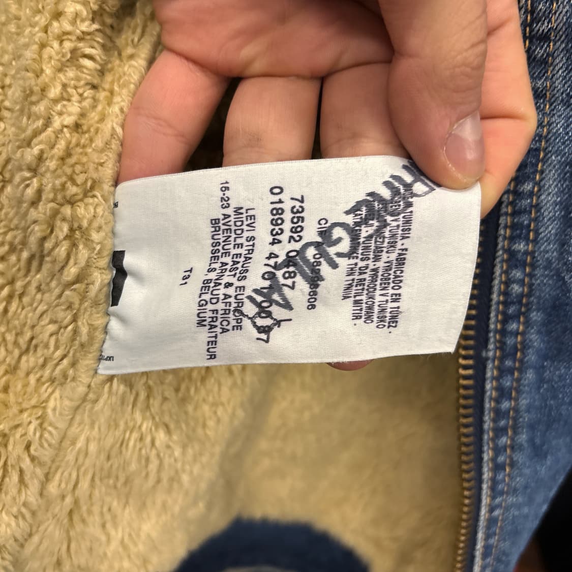 00s 리바이스 쉐르파 버클넥 웨스턴 데님 트러커 자켓 상품이미지7