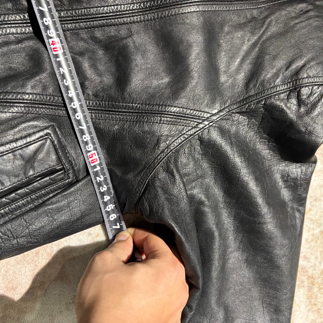 빈티지 양가죽 무스탕 레더자켓 상품이미지8