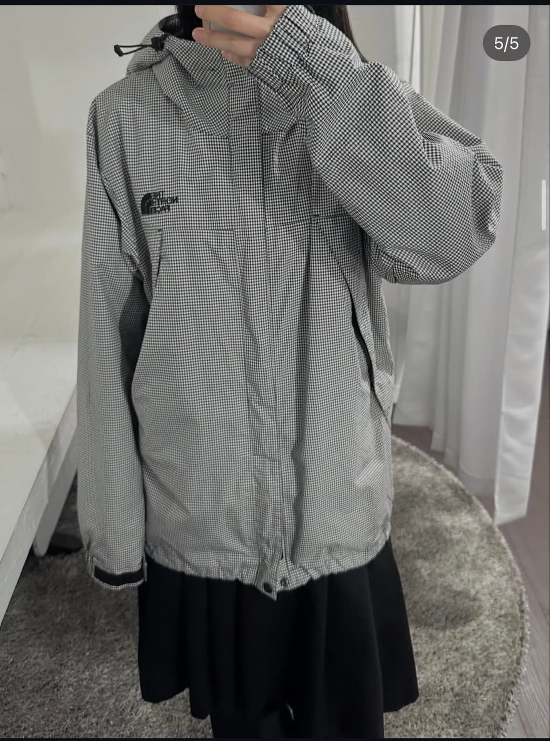 the north face check hood jacket 상품이미지2