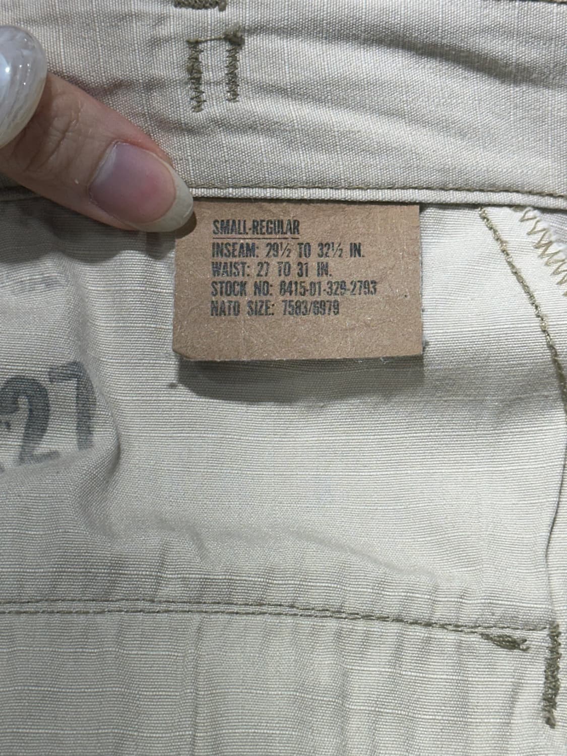 미군 사막삼색 립스탑 팬츠 상품이미지7