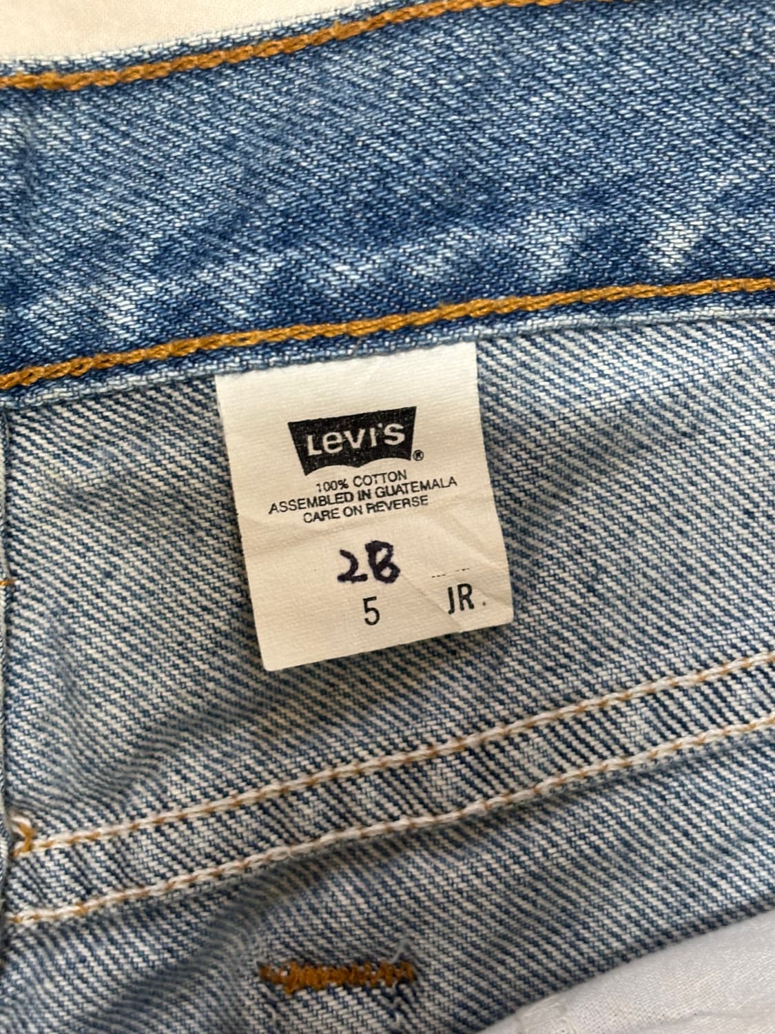 리바이스 501 빈티지 데님 숏팬츠 W28 상품이미지4