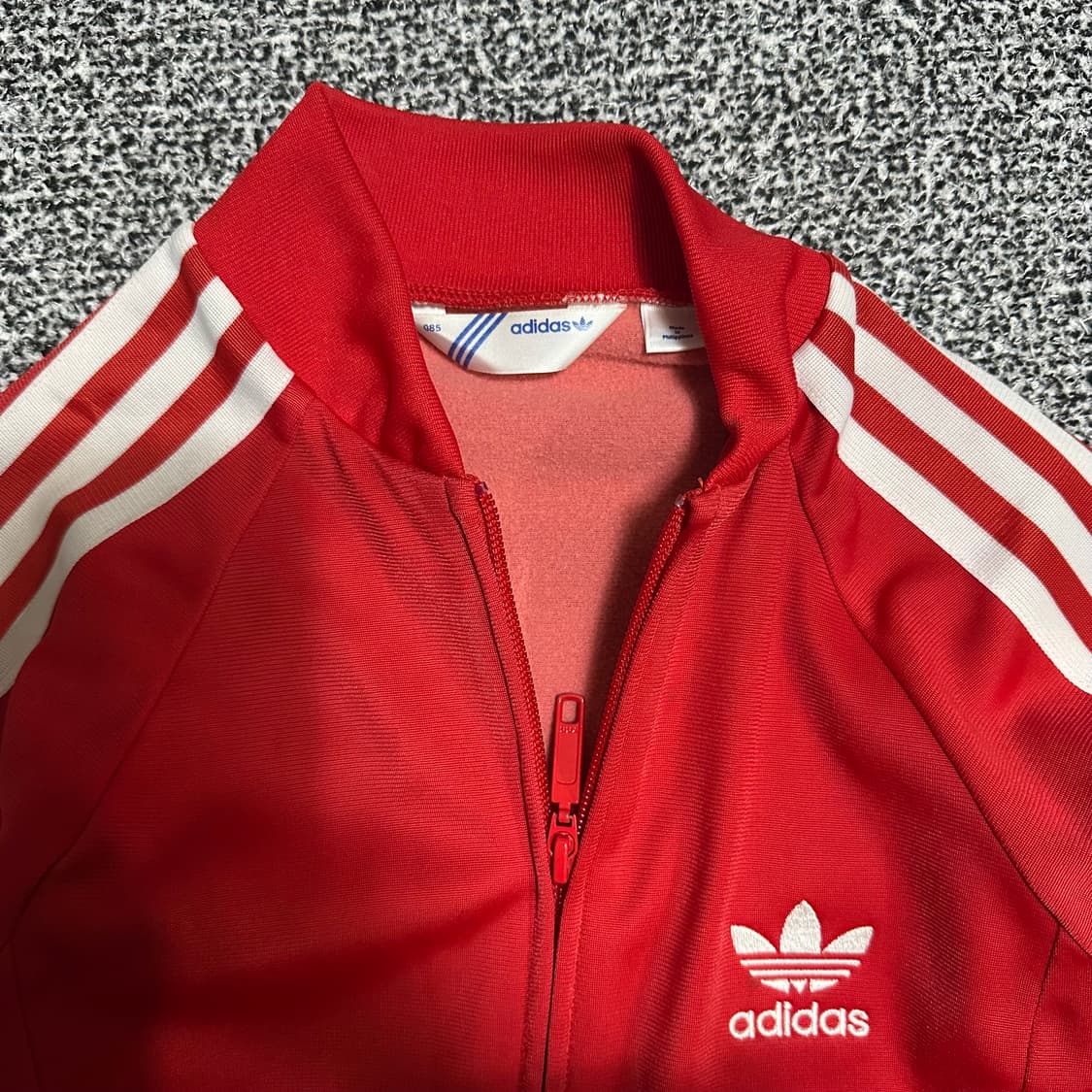 (85) 아디다스 빨간색 삼선 트랙탑 져지 상품이미지2